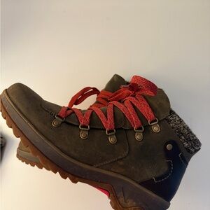 Merrell Women's Brown Hiking Boots with Red Laces